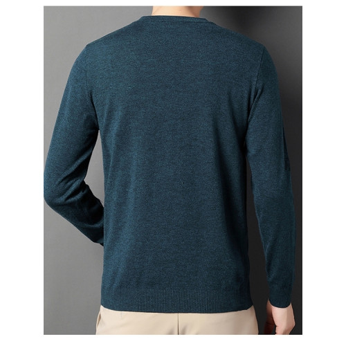 羊毛衫男2025新款羊毛圓領秋冬季薄針織打底衫中年男士寬松毛衣