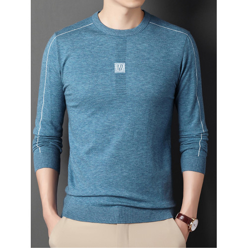 羊毛衫男2025新款羊毛圓領秋冬季薄針織打底衫中年男士寬松毛衣