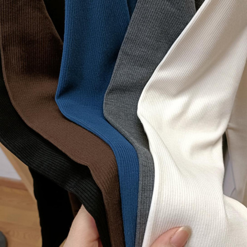 含桑蠶絲髮熱恒溫加絨長袖堆堆領打底衫女 半高領修身針織衫秋冬