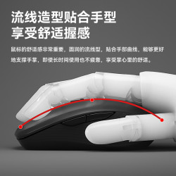 BOW 雙模無線藍牙滑鼠靜音男女生可充電筆記型電腦ipad平板無聲