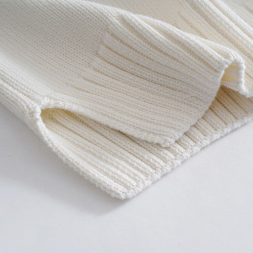 歐洲單  加厚100%全棉 高領毛衣女裝秋冬季厚款針織打底衫 寬松