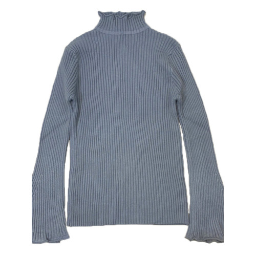 秋冬加厚卷邊半高領個性坑條喇叭袖針織氣質復古柔軟打底衫毛衣女 秋冬加厚卷邊半高領個性坑條喇叭袖針織氣質復古柔軟打底衫毛衣女