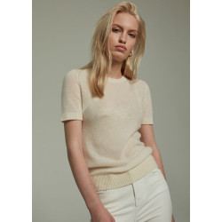 歐供品質短袖羊絨衫女100純羊絨圓領修身打底衫春秋針織衫毛衣