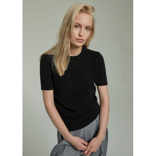 歐供品質短袖羊絨衫女100純羊絨圓領修身打底衫春秋針織衫毛衣 歐供品質短袖羊絨衫女100純羊絨圓領修身打底衫春秋針織衫毛衣