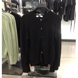 ZA 女裝基礎款柔軟長袖針織開衫打底衫毛衣5646126 5646126