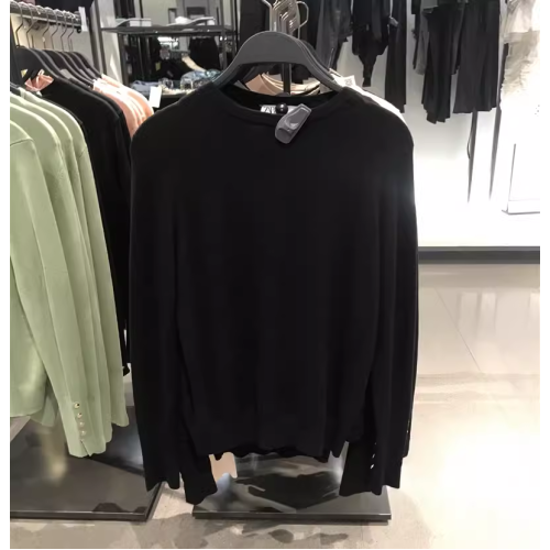 ZA 女裝基礎款柔軟長袖針織開衫打底衫毛衣5646126 5646126