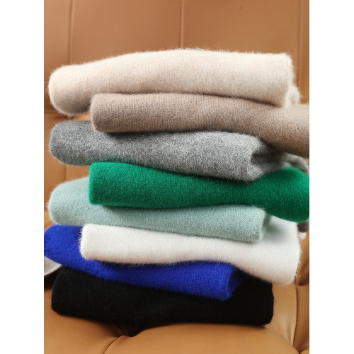 秋冬新款羊絨衫女半高領100%純山羊絨修身毛衣針織打底衫羊毛衫