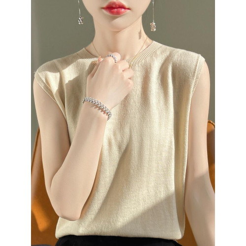 一線成衣無縫針織吊帶背心女短袖春夏精紡親膚薄款無袖內搭打底衫