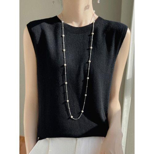 一線成衣無縫針織吊帶背心女短袖春夏精紡親膚薄款無袖內搭打底衫