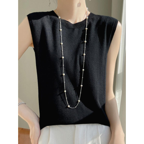 一線成衣無縫針織吊帶背心女短袖春夏精紡親膚薄款無袖內搭打底衫