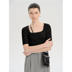 LOVELY UDEAR|珍藏B入奢品 德國進口120S羊毛 重磅針織方領打底衫