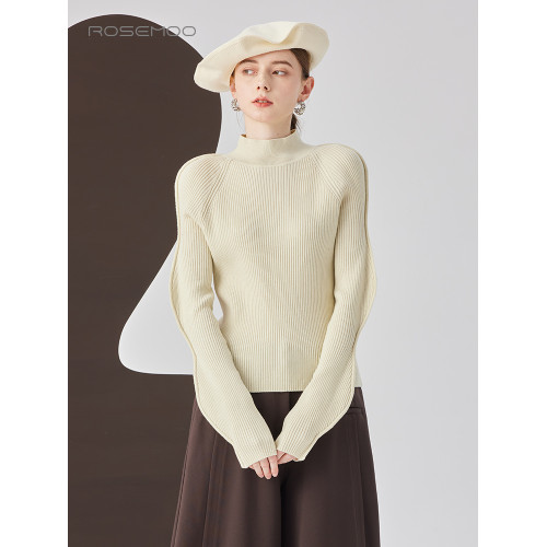 容子木ROSEMOO24年秋季新款波浪袖打底衫RCL3TW447D