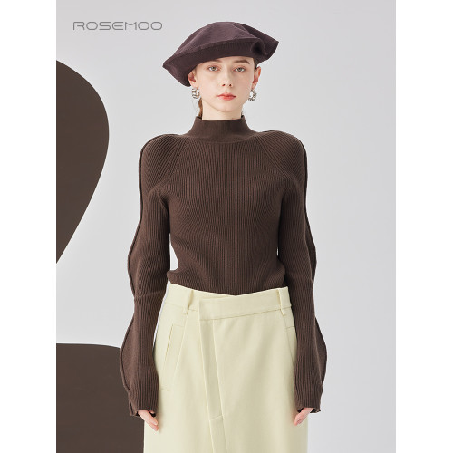 容子木ROSEMOO24年秋季新款波浪袖打底衫RCL3TW447D