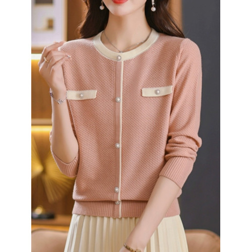 羊毛針織打底衫女春秋裝2025新款內搭小香風洋氣上衣薄款毛衣爆款