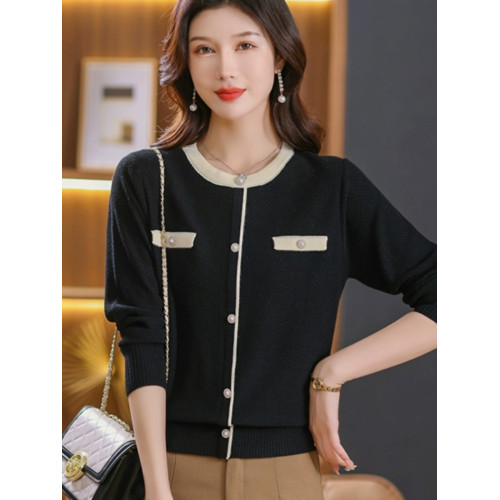 羊毛針織打底衫女春秋裝2025新款內搭小香風洋氣上衣薄款毛衣爆款