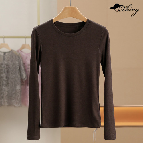 【杭*顛】美雅碧面料~澳洲美麗諾羊毛蛋白精華堆堆領打底衫828