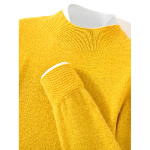 新款羊絨衫男士秋冬季新款半高領加厚針織衫毛衣高級羊毛衫打底衫