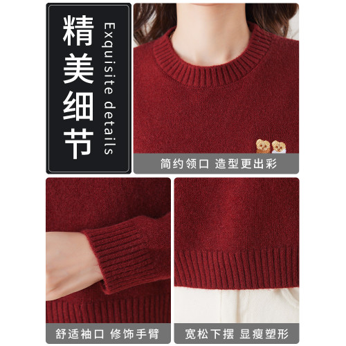 高級感灰色毛衣女款2025新款冬季洋氣爆款小個子短羊毛打底衫內搭