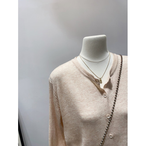 版型顯背薄~秋季通勤圓領開衫女簡約純色打底衫針織顯瘦百搭上衣