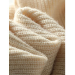 秋冬保暖寬松羊絨馬甲女新款無袖純色抽條高領拉鍊羊毛針織打底衫