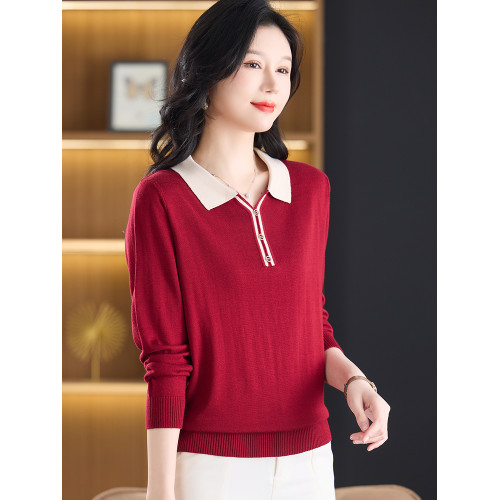 天絲針織衫女2025年新款媽媽春季小衫薄款蠶絲毛衣長袖上衣打底衫