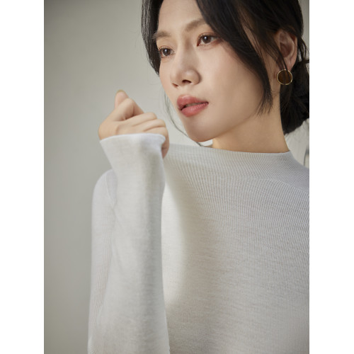 精紡薄款60支無縫半高領羊毛衫女修身顯瘦針織打底衫內搭毛衣新款