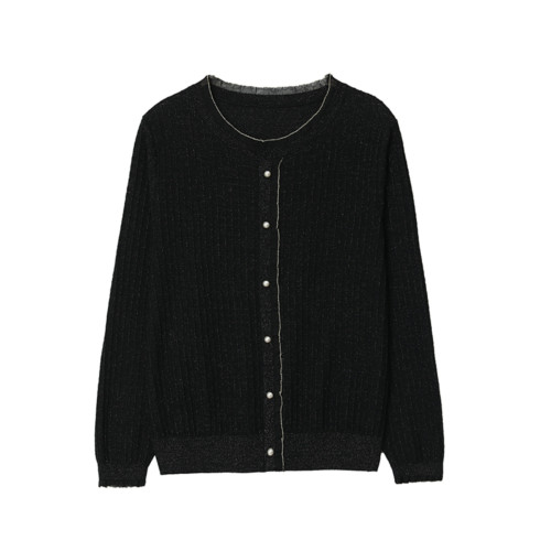 桑蠶絲針織打底衫女薄款春秋季2025新款小衫媽媽冰絲長袖圓領上衣