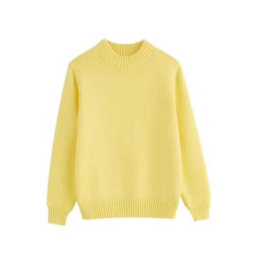 純棉針織衫半高領毛衣打底衫女全棉長袖中領線衣2025冬季100%全棉