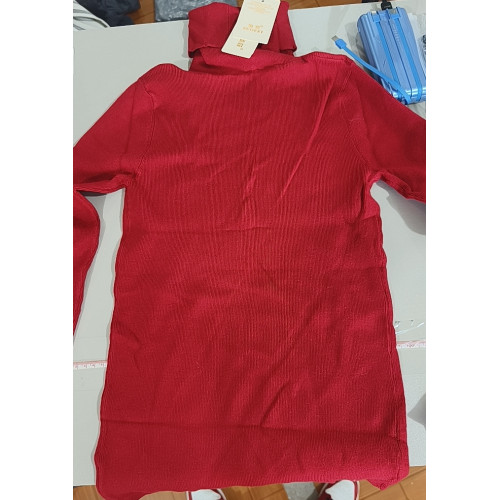 山羊絨風高領內搭修身顯瘦毛針織衫女秋冬新款堆堆領毛衣打底衫