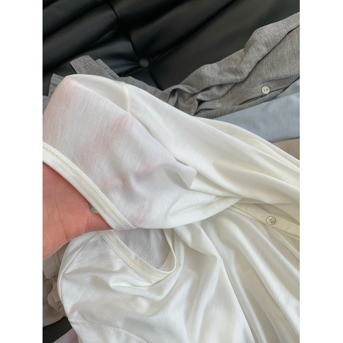 薄款天絲柔軟透氣防曬衣針織開衫女 夏季外搭長袖寬松垂感打底衫