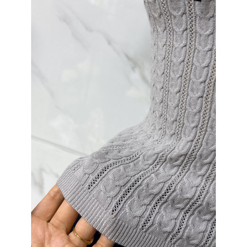 朵朵良品 自製甜美蝴蝶結系帶修身顯瘦絞花短袖針織衫 打底衫