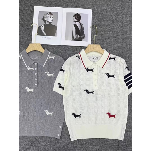 2025新款小狗提花內搭春夏季外穿修身打底衫冰絲鏤空透氣毛針織衫