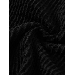 SHEJIA ED後背鏤空黑色針織衫微透短袖打底衫女24春款含羊毛上衣