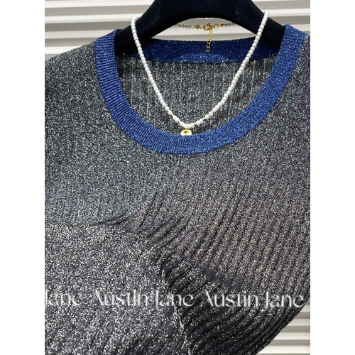 Jane Austin •（瀾夜）2025意大利進口水晶紗休閒百搭打底衫女