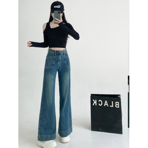 2025秋季黑色V領針織打底衫女修身性感辣妹露肩氣質長袖上衣