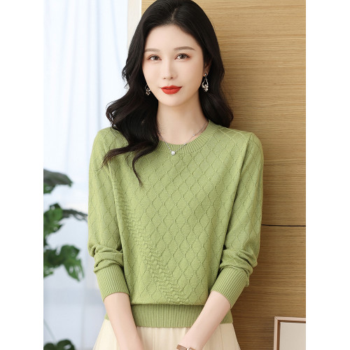 2025春秋新款女士羊絨衫時尚寬松短款套頭羊毛針織衫薄打底衫上衣