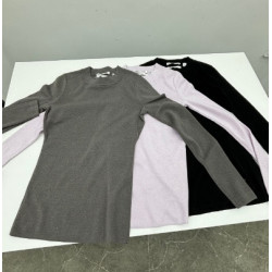 Country road ootd羊毛真絲混紡純色打底衫極簡風修身針織衫