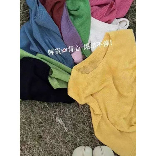 薄款100%天絲萊賽爾圓領針織背心女簡約高級感軟糯遮副乳打底衫