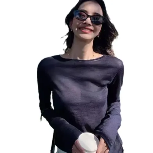 7COLOURS~Bi入！2025早春0感針織羊毛打底衫春季簡約穿搭上衣