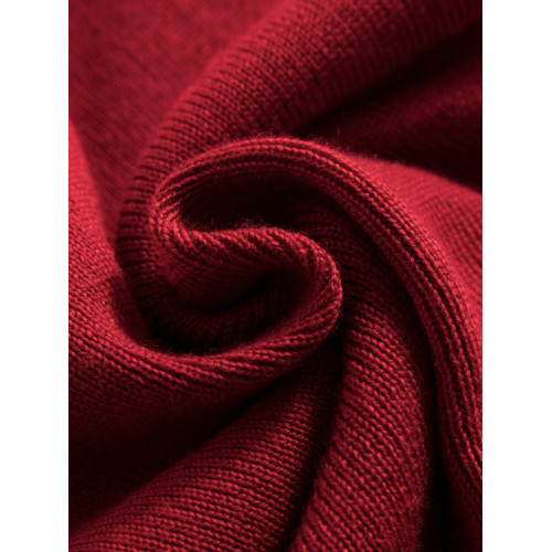 溫爾家 半高領領精紡48支美麗諾羊毛打底衫2025女秋季無縫針織衫