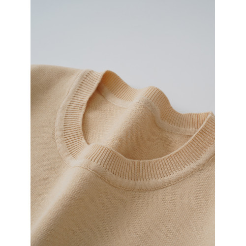 14針精紡100%棉！全棉薄款針織打底衫女士套頭毛衣春秋內搭針織衫