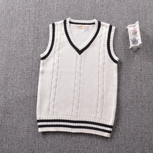 純棉線毛衣女V領男女麻花背心馬甲針織衫打底衫套頭上衣內搭