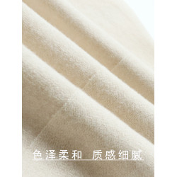 春秋款五分袖軟糯天絲羊毛針織毛衣女寬松圓領套頭上衣純色打底衫