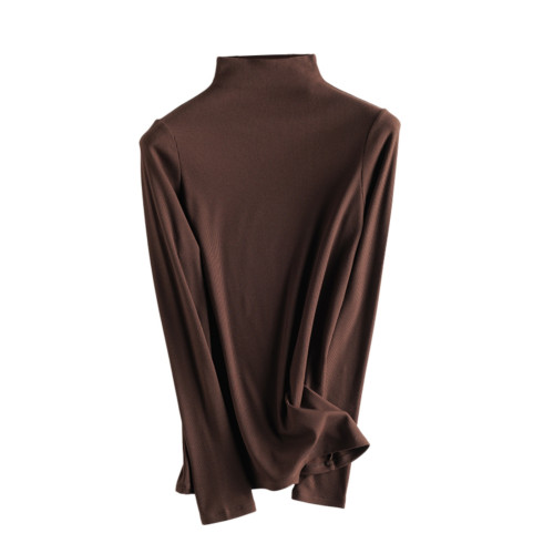 bi入打底～桑蠶絲保暖髮熱加絨內搭打底衫女秋冬半高領針織衫