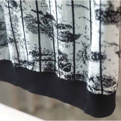 【H系列】圓領短袖寬松拼接撞色常規百搭針織衫通勤打底衫 爍