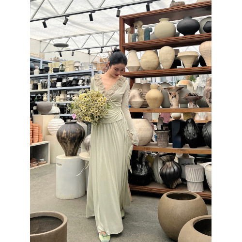 sorozien芍子【畫廊女孩】原創復古法式針織打底衫上衣半裙套裝女