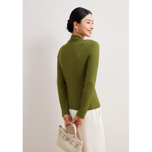 暢點徐ChangDX 魔術拉彈 會跳舞的打底衫 半高領精紡羊毛針織衫 暢點徐ChangDX 魔術拉彈 會跳舞的打底衫 半高領精紡羊毛針織衫