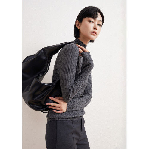 暢點徐ChangDX 魔術拉彈 會跳舞的打底衫 半高領精紡羊毛針織衫 暢點徐ChangDX 魔術拉彈 會跳舞的打底衫 半高領精紡羊毛針織衫