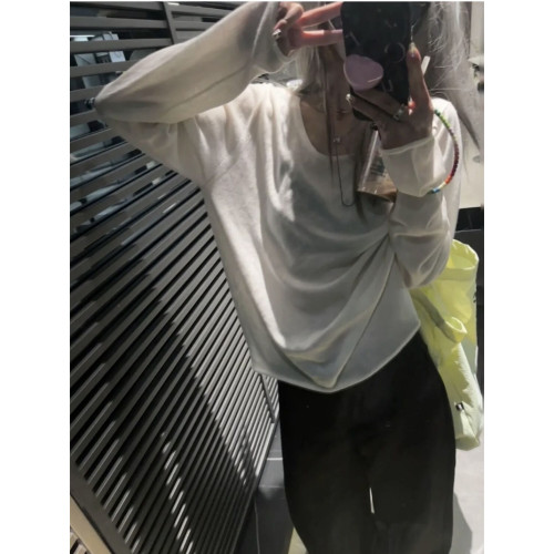 2025春季好物溫柔薄透的含羊毛打底衫 3色囤簡約上衣女 2025春季好物溫柔薄透的含羊毛打底衫 3色囤簡約上衣女