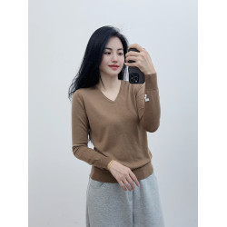 U＋剪標羊毛衫系列~100%美麗諾羊毛春秋薄款細膩親膚長袖打底衫女